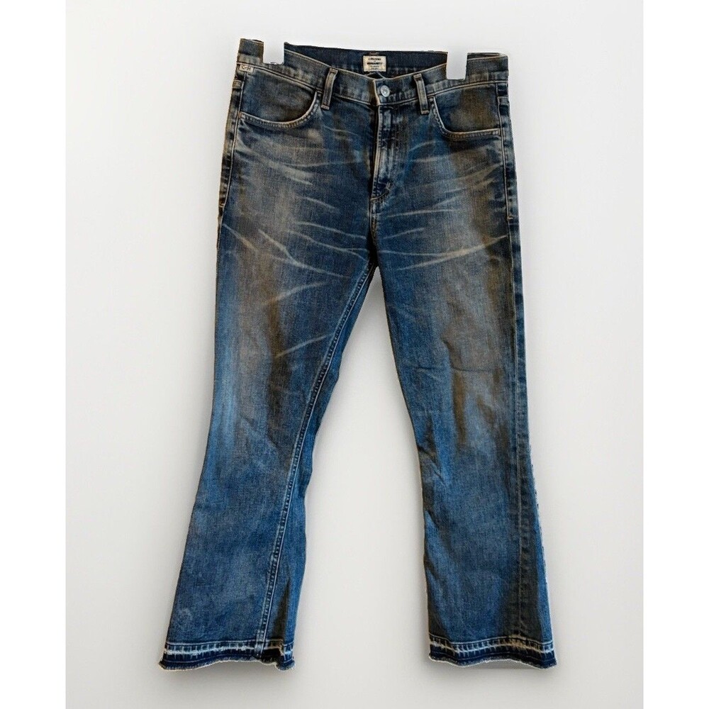Citizens of Humanity Sasha Twist Crop Low Slung Flare Jeans Size 28